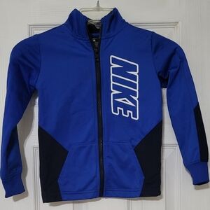Nike Blue and Black Zip-Up Jacket